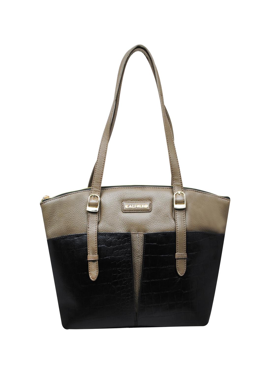 black leather regular tote - 16526349 - Zoom Image - 0