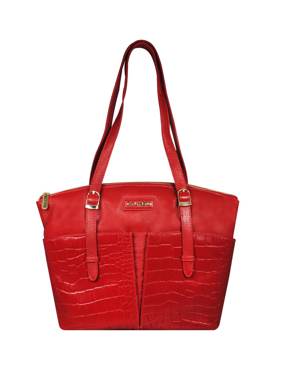 red leather regular tote - 16526351 - Zoom Image - 0