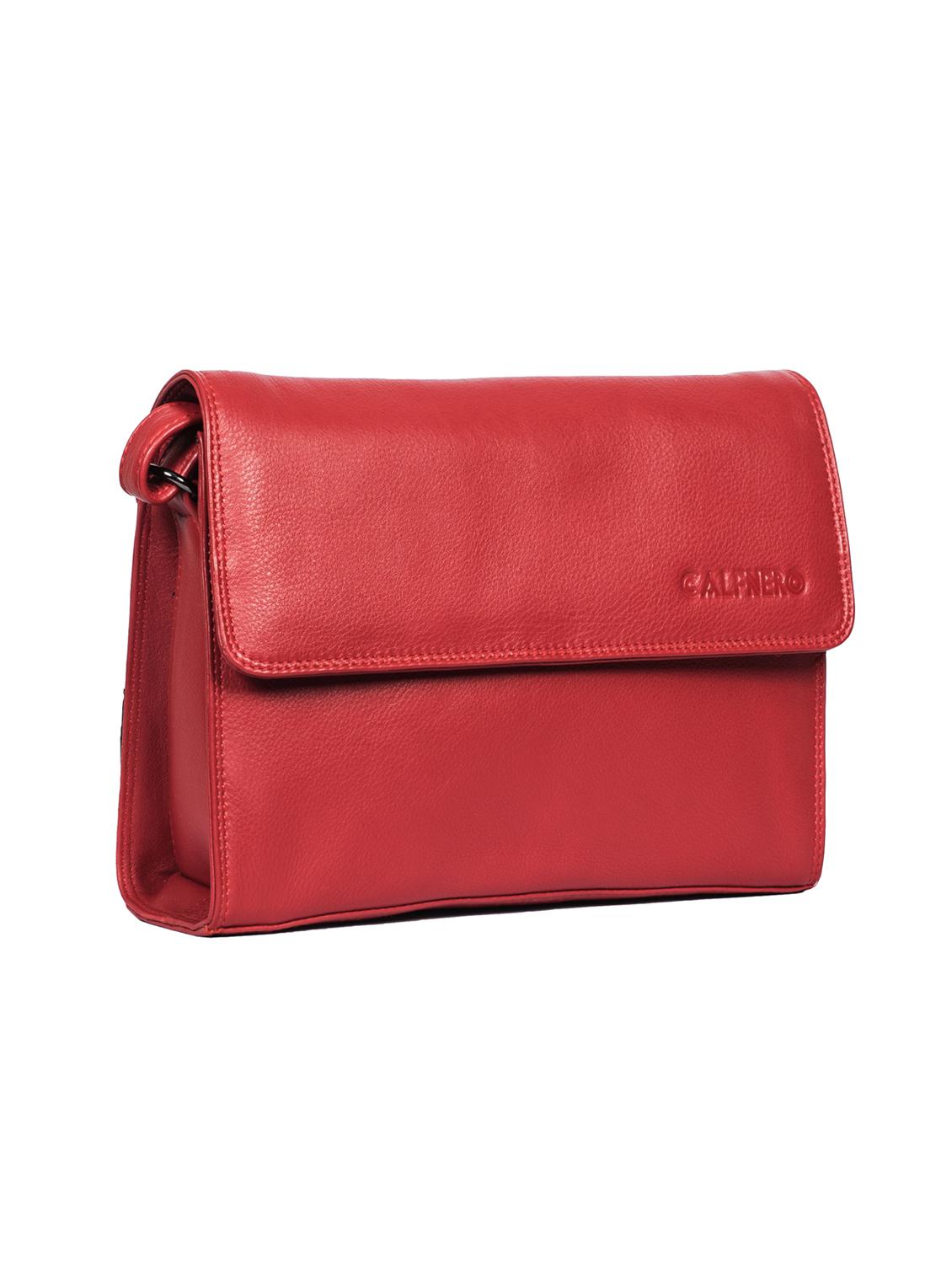 red leather sling bag - 16526354 - Standard Image - 3