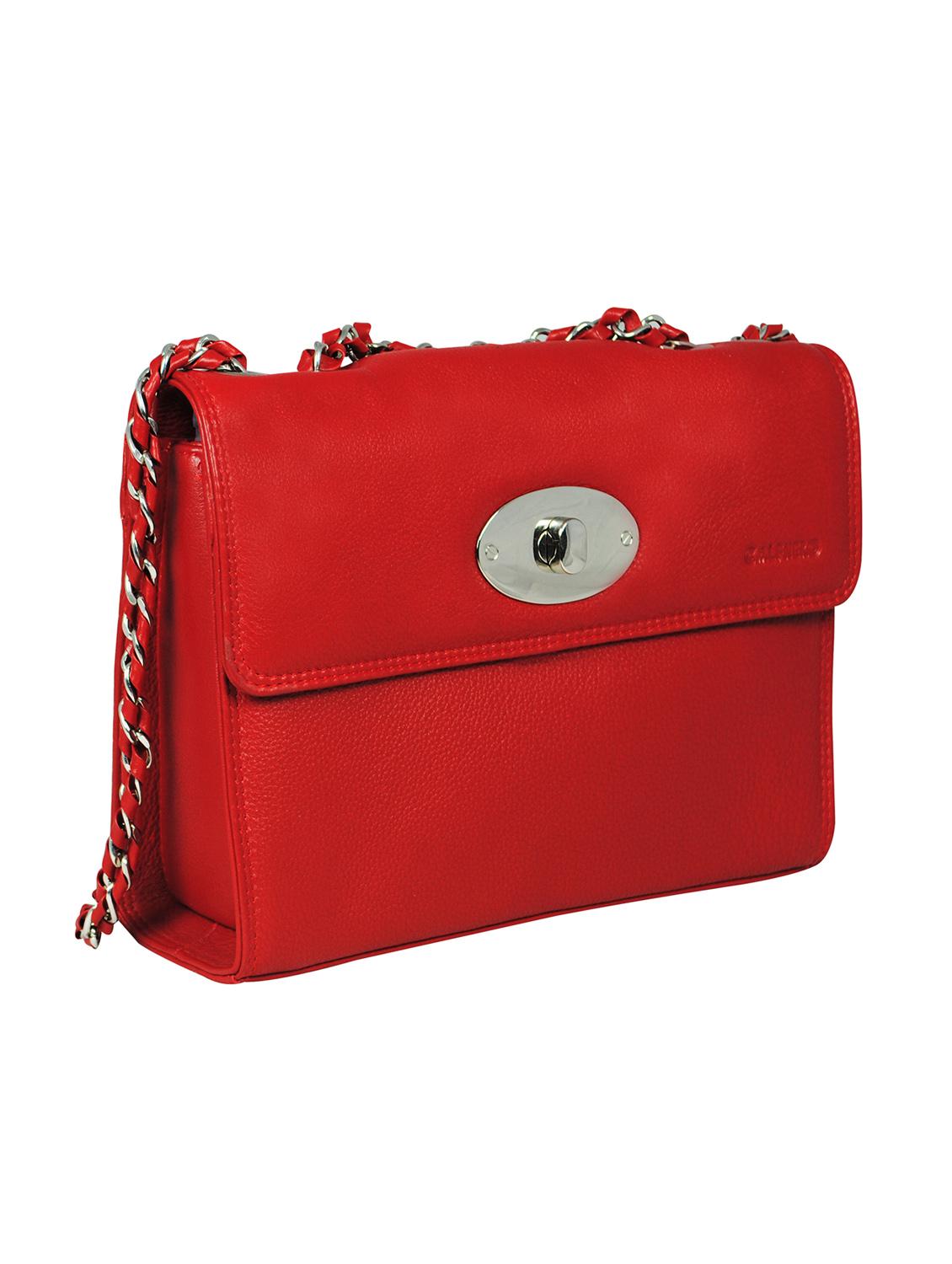 red leather sling bag - 16526358 - Standard Image - 3