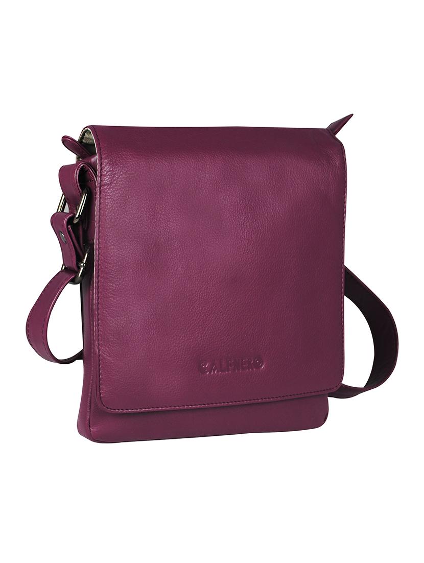 purple leather sling bag - 16526364 - Standard Image - 3