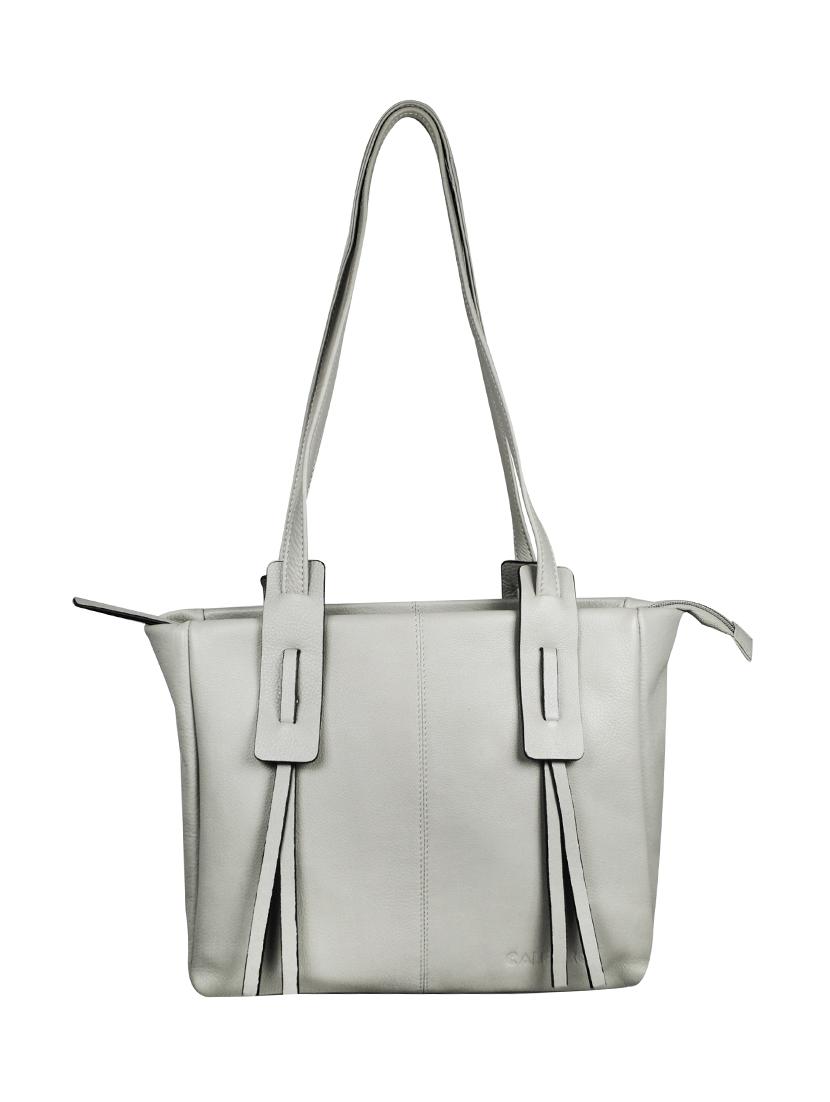 grey leather handbag - 16526414 -  Zoom Image - 0