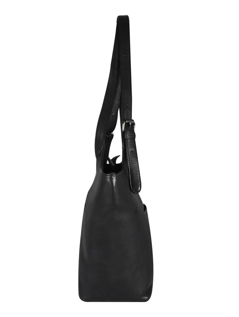 black leather sling bag - 16526419 - Standard Image - 3