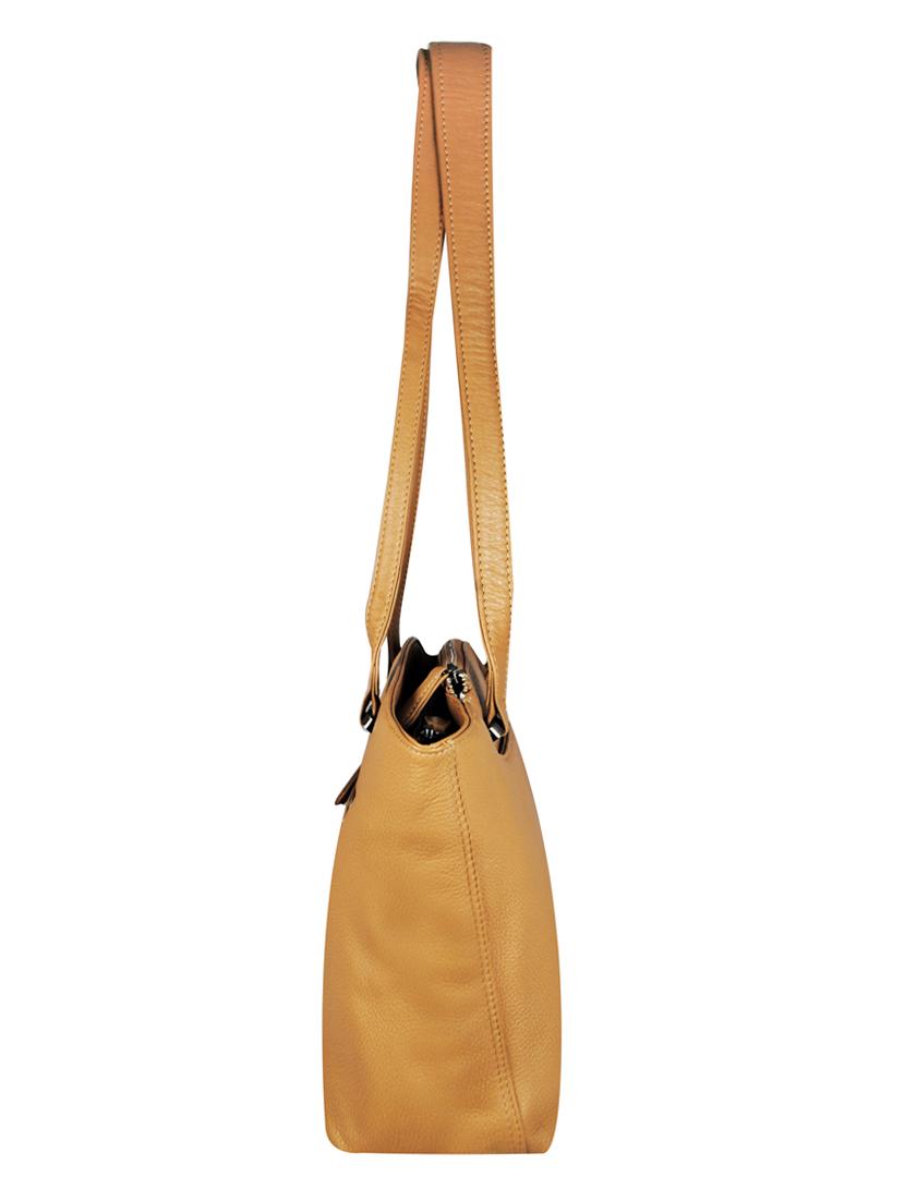 beige leather handbag - 16526428 - Standard Image - 3
