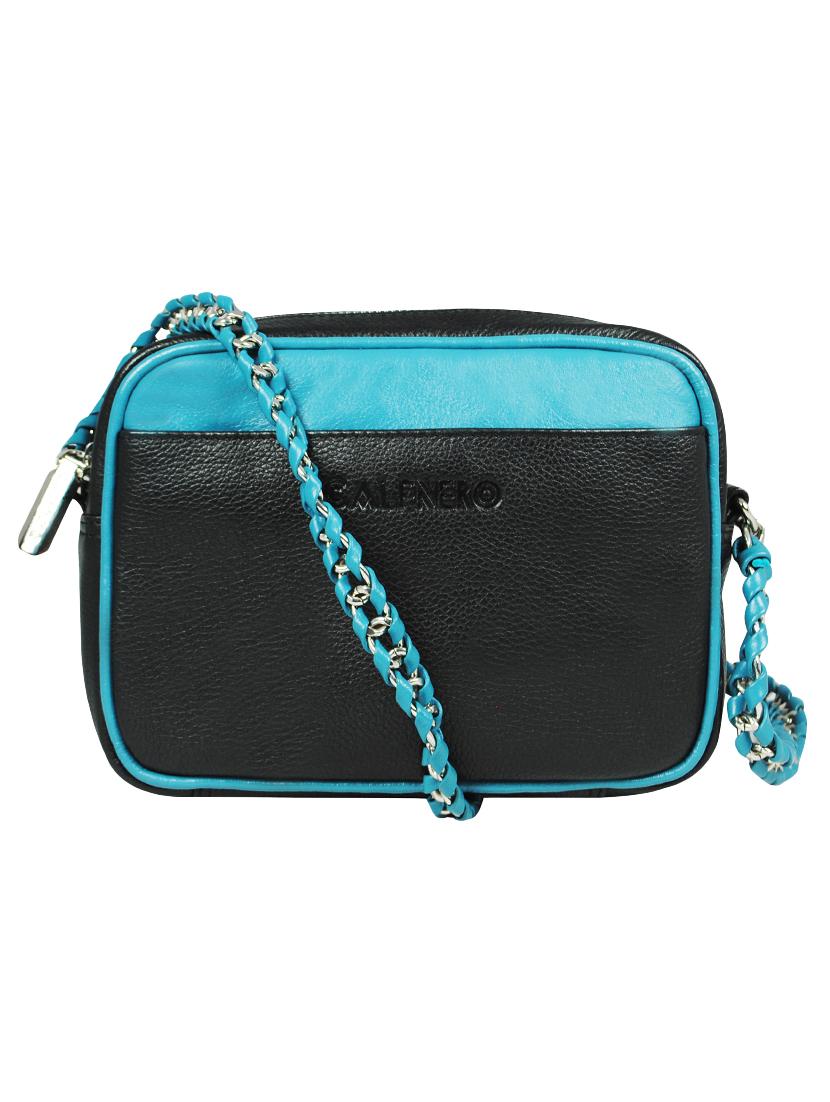 black leather sling bag - 16526431 - Zoom Image - 0