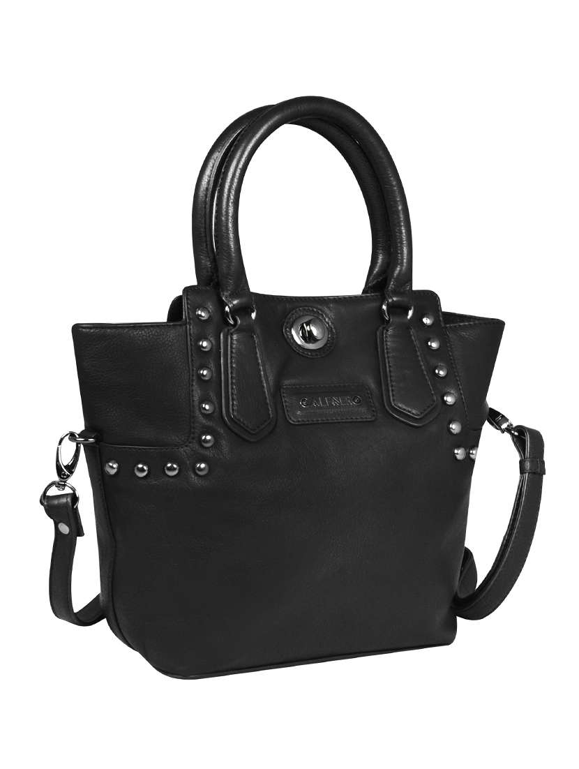 black leather handbag - 16526439 -  Standard Image - 3