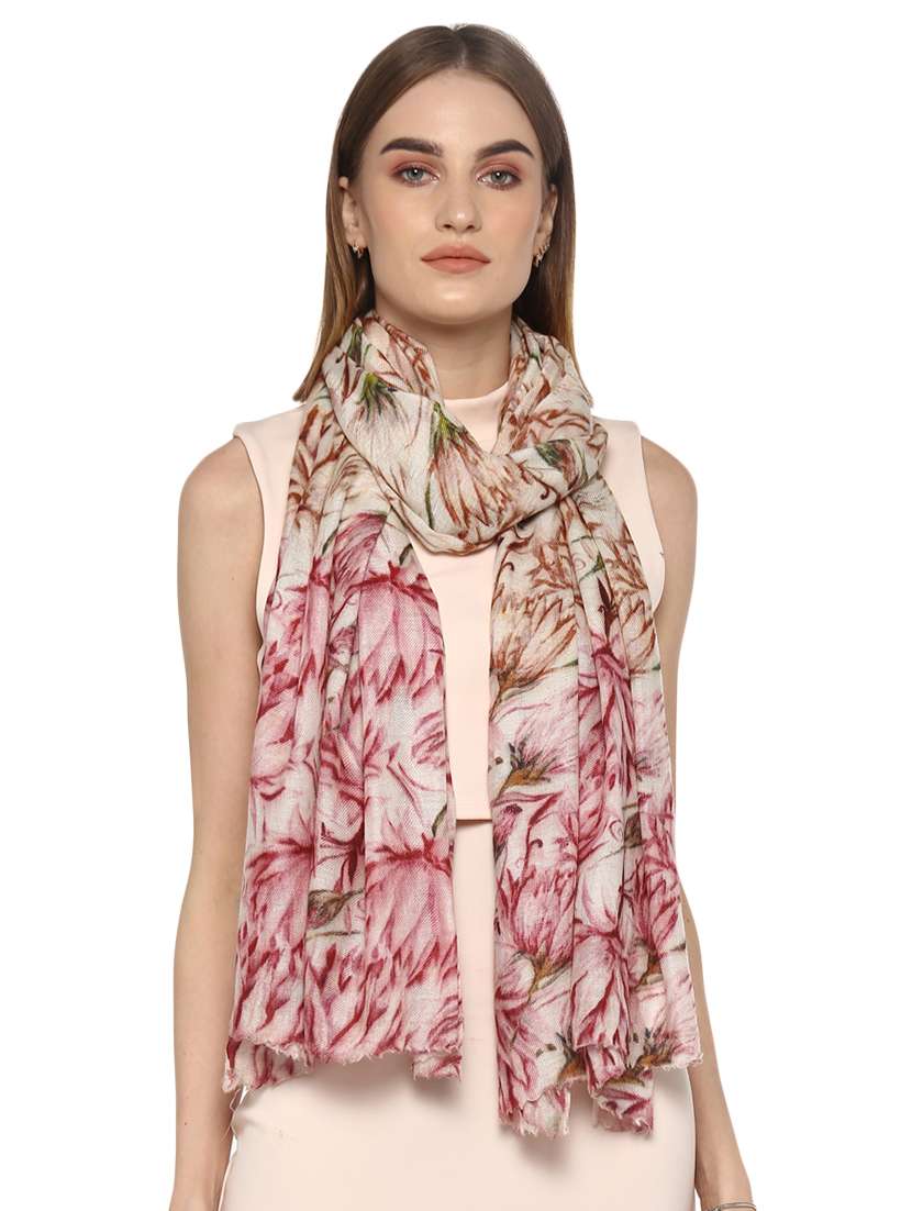 multi colored wool stole