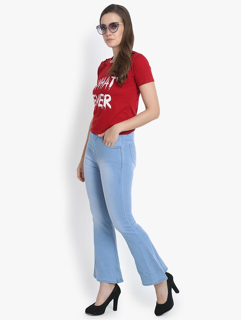 mid rise bell bottom jeans - 16529209 - Standard Image - 3