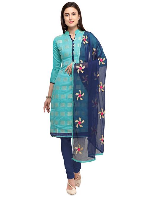 churidaar suits unstitched suit - 16530442 - Standard Image - 0