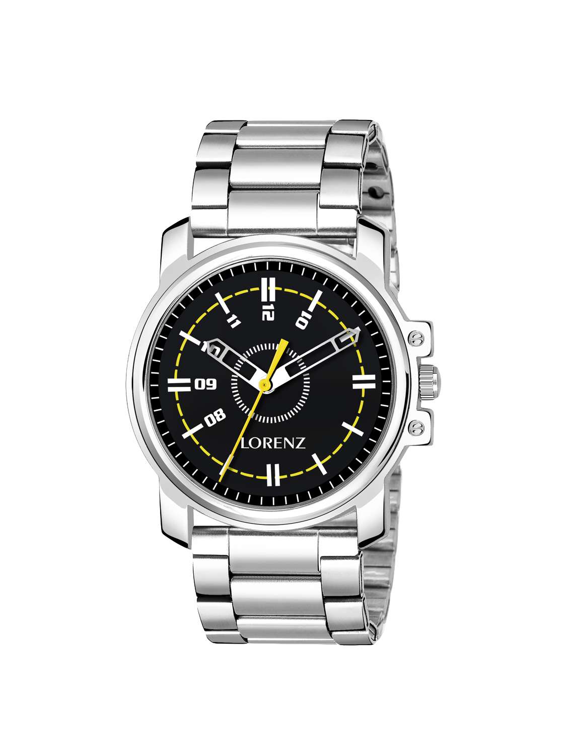 lorenz black dial men's watch | casual fit | watch for boys | mk-2080w - 16530801 - Zoom Image - 0