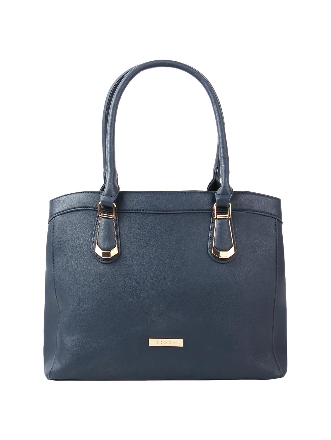blue leatherette (pu) regular tote - 16531193 -  Zoom Image - 0