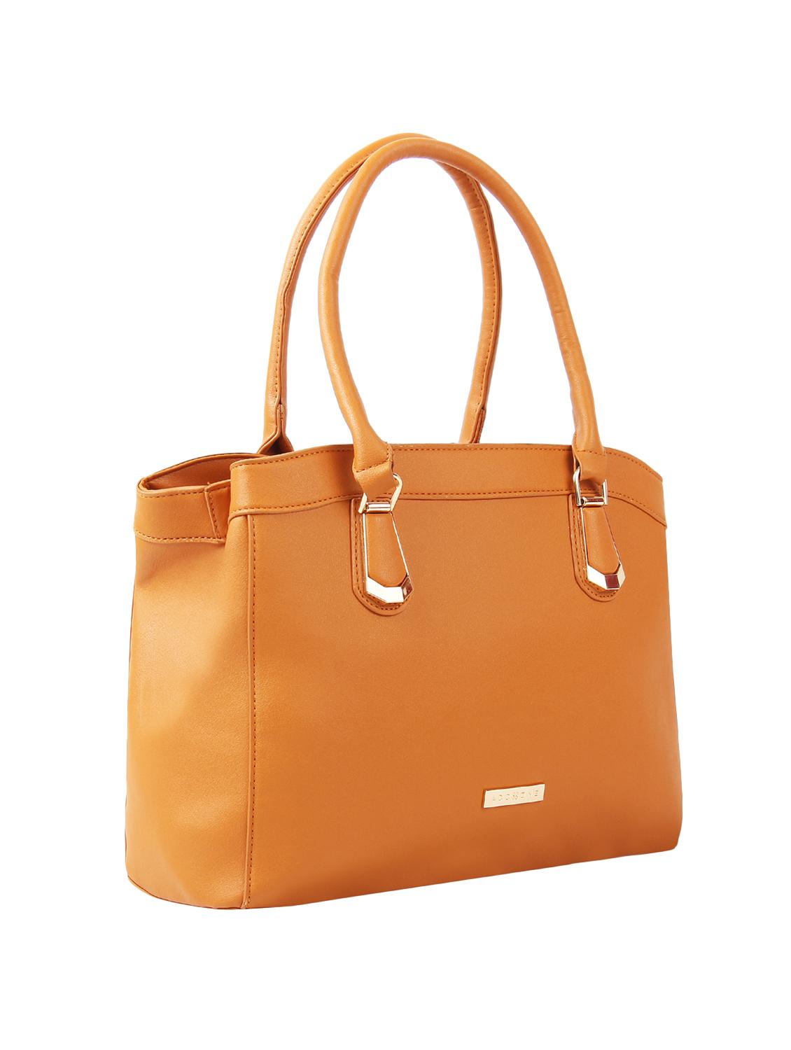 tan leatherette (pu) regular tote - 16531194 - Standard Image - 3