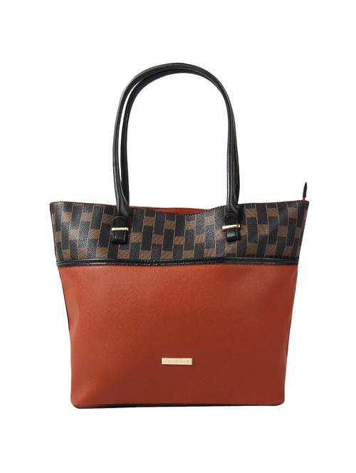 tan leatherette (pu) regular tote - 16531195 -  Standard Image - 0