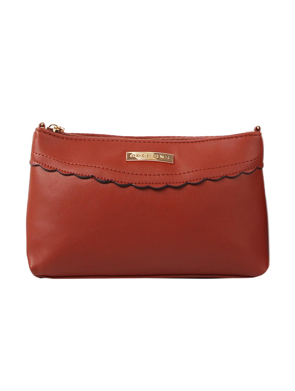 tan leatherette (pu) sling bag - 16531198 -  Zoom Image - 0