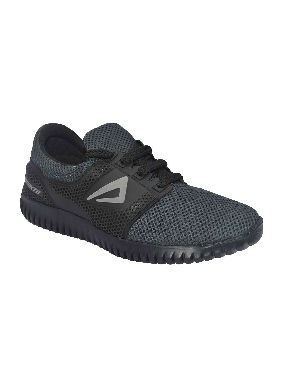 ajanta grey mesh lace up sport shoes