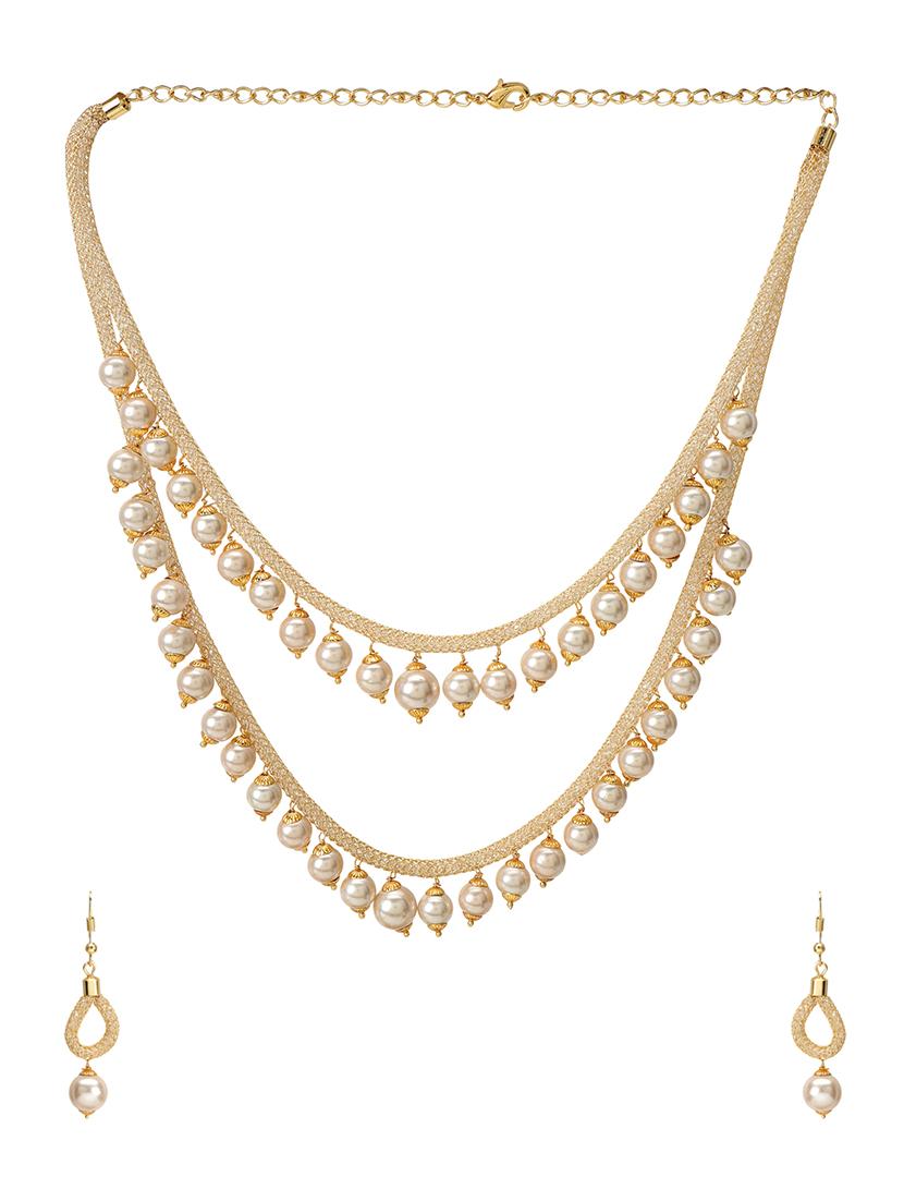 gold tone  necklaces and earring - 16532576 -  Zoom Image - 0