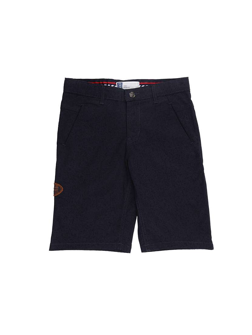 blue cotton blend shorts - 16532852 - Zoom Image - 0