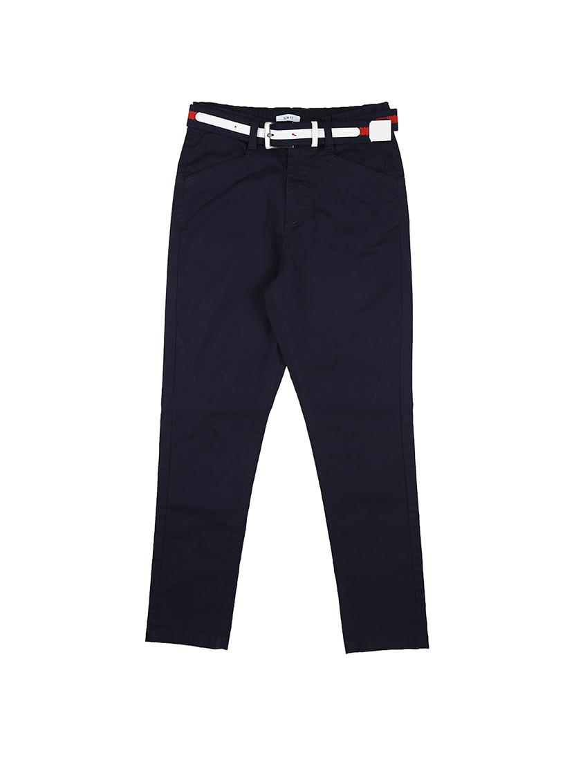 blue cotton blend casual trouser - 16533297 - Zoom Image - 0