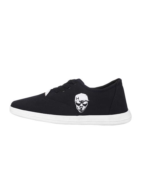 kzaara black canvas lace up sneakers - 16533727 - Standard Image - 0