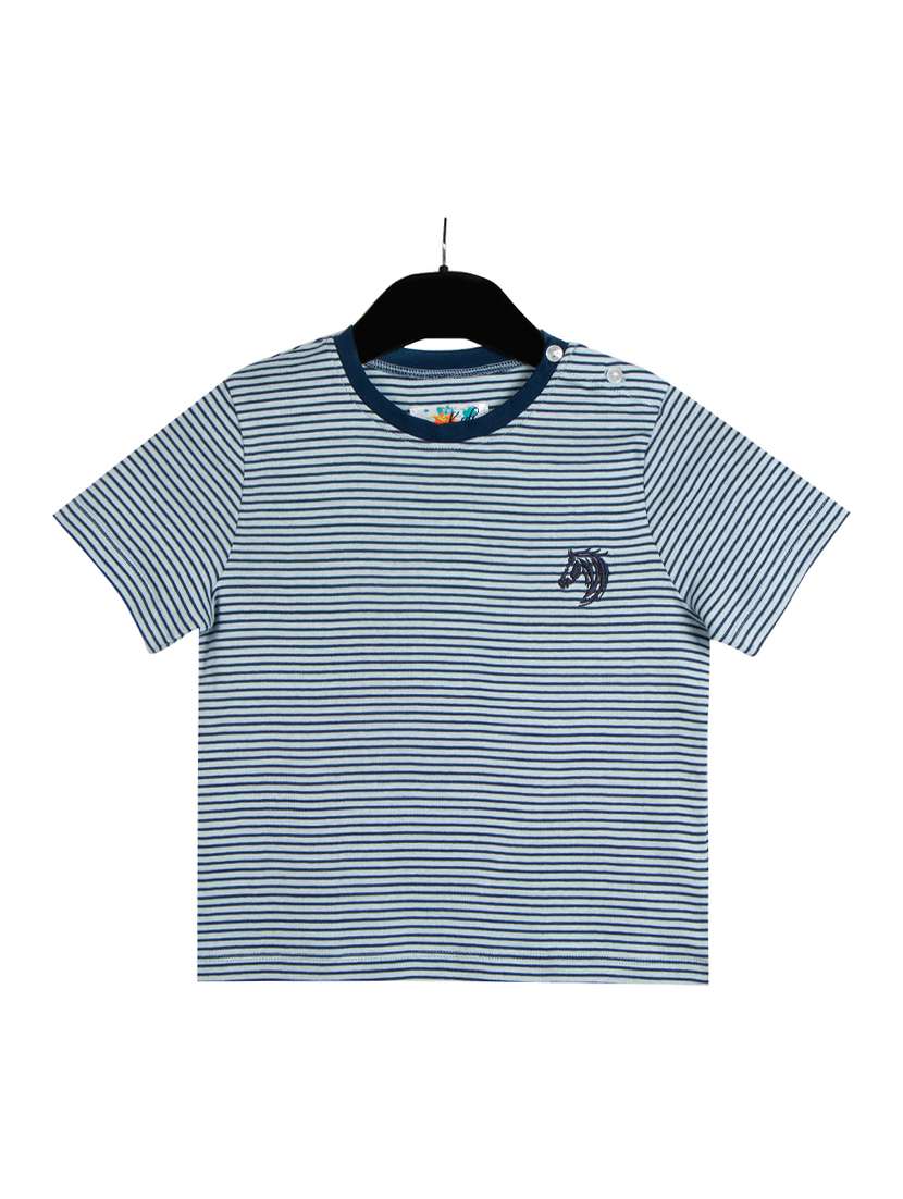 blue cotton tshirt - 16536021 - Zoom Image - 0