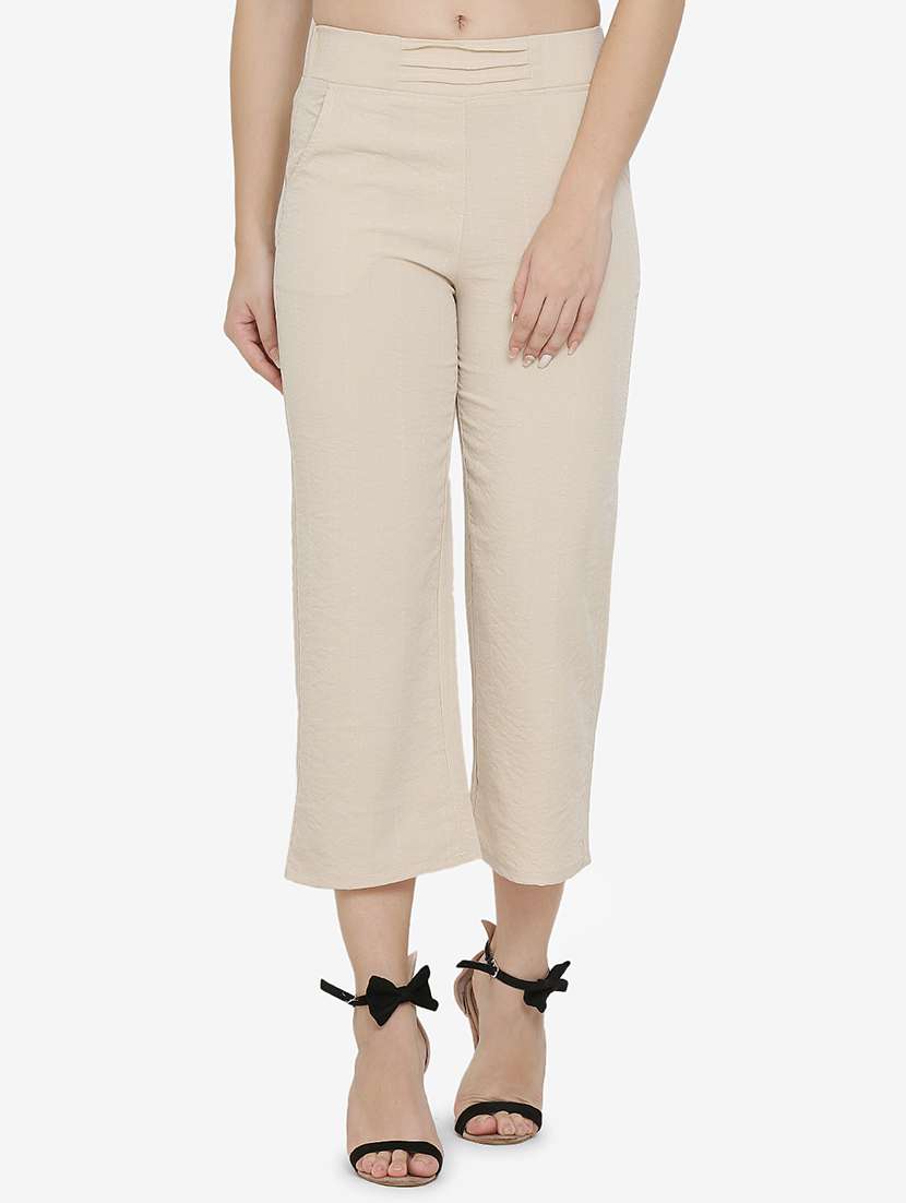 high rise pleated waist trouser - 16536403 - Zoom Image - 0