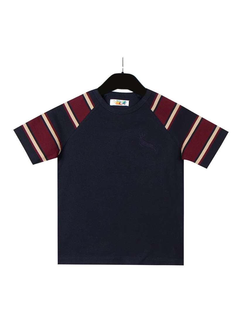 navy blue cotton tshirt - 16536902 - Zoom Image - 0