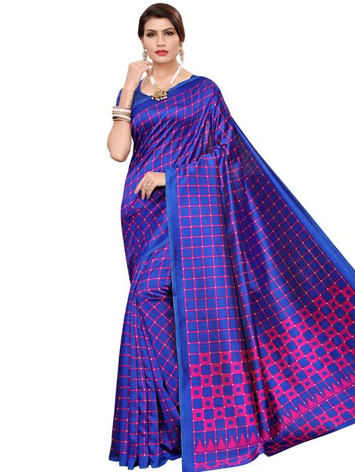 blue art silk mysore saree with blouse - 16542762 -  Standard Image - 0