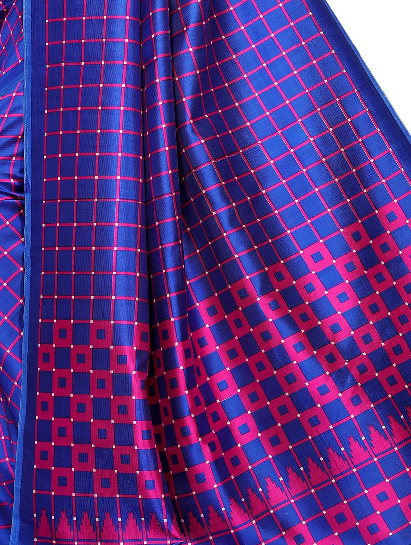 blue art silk mysore saree with blouse - 16542762 - Standard Image - 3