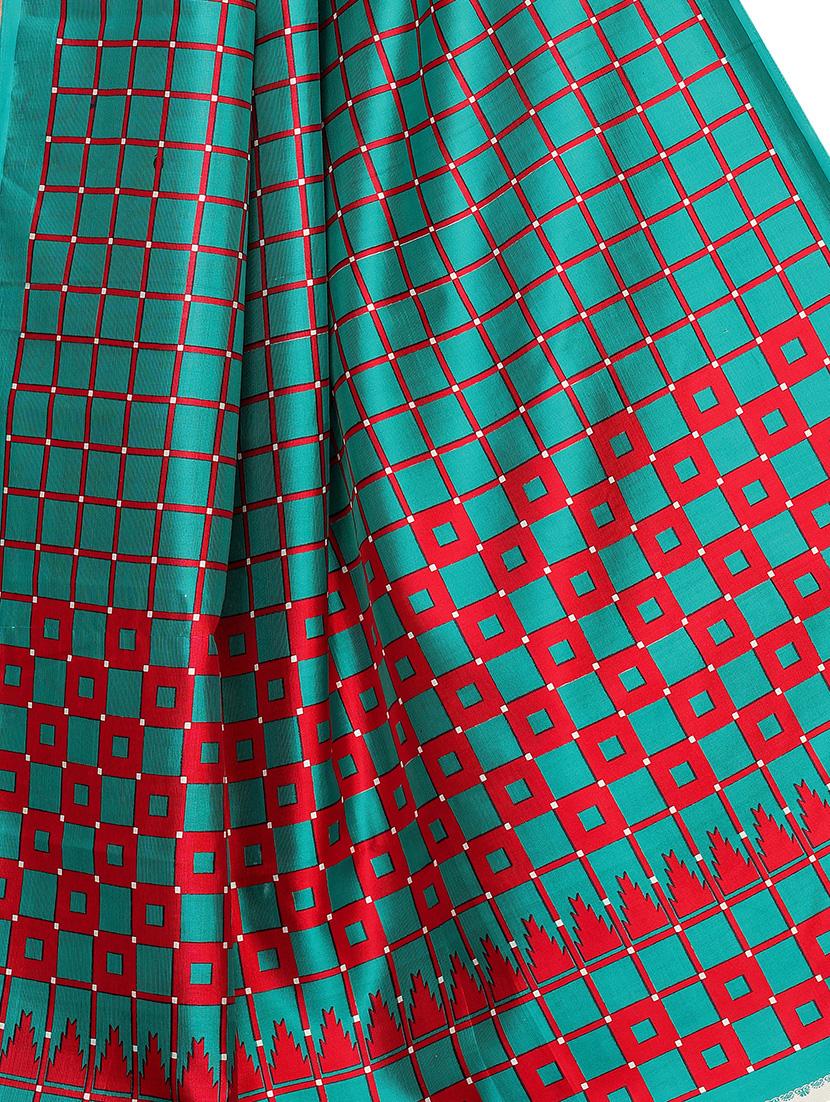 green art silk mysore saree with blouse - 16542763 - Standard Image - 3