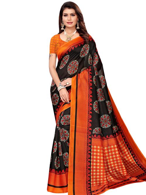 floral mysore silk saree with blouse - 16542779 -  Standard Image - 0