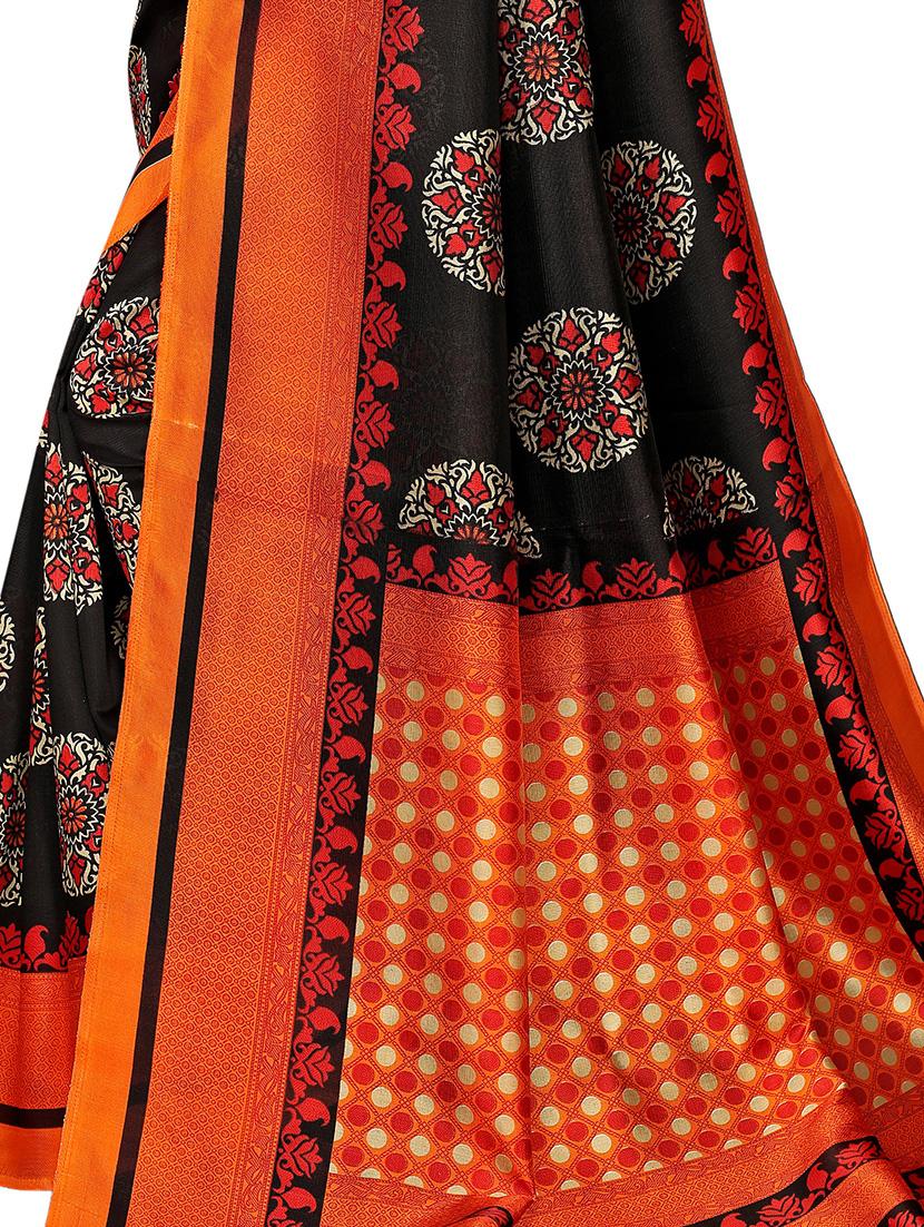 floral mysore silk saree with blouse - 16542779 - Standard Image - 3