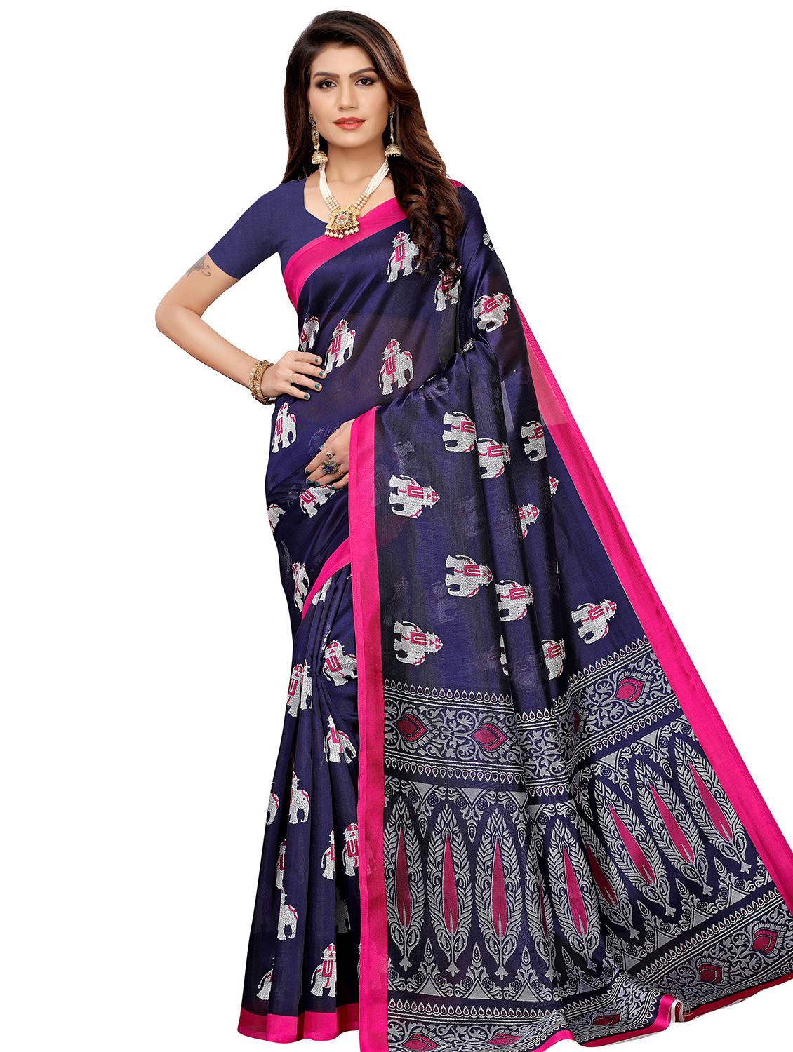 conversational mysore silk saree with blouse - 16542792 - Zoom Image - 0