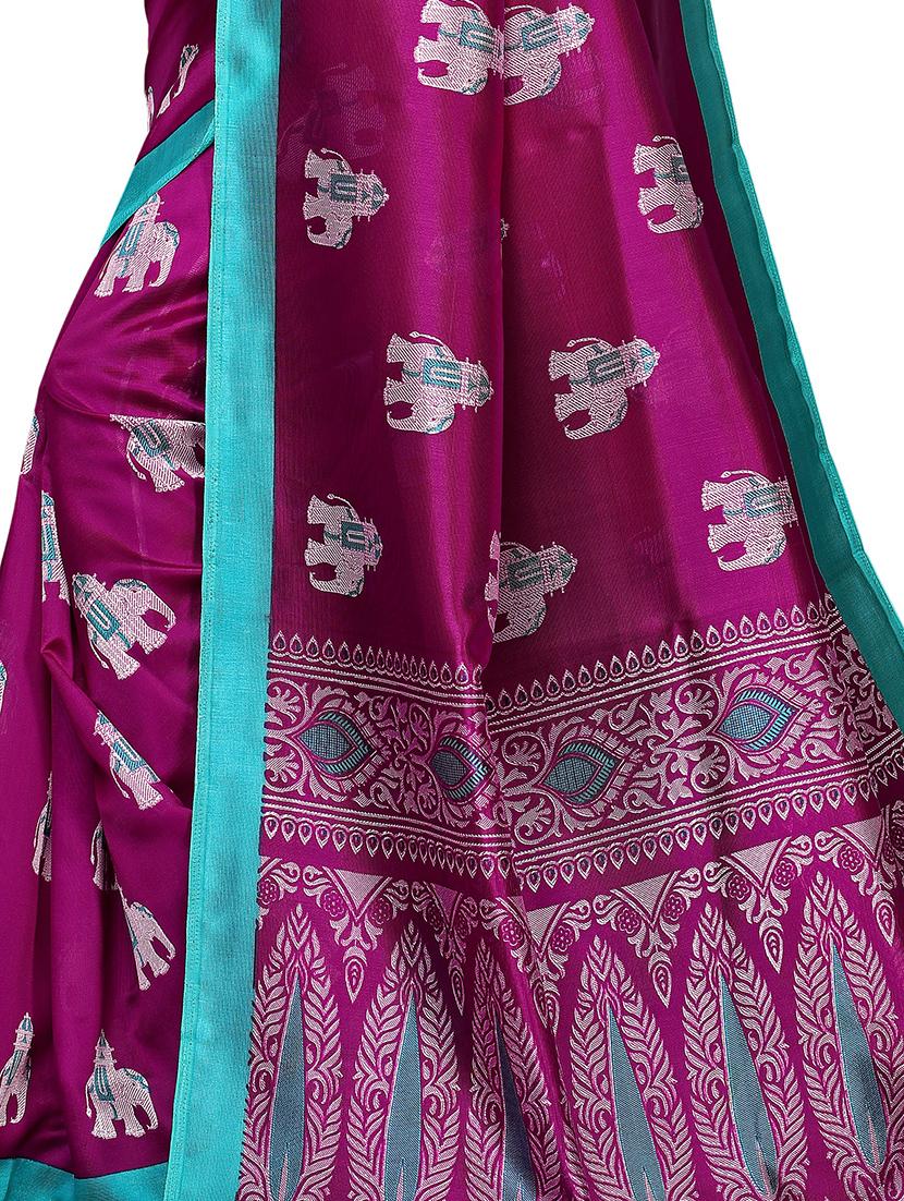 conversational mysore silk saree with blouse - 16542793 - Standard Image - 3