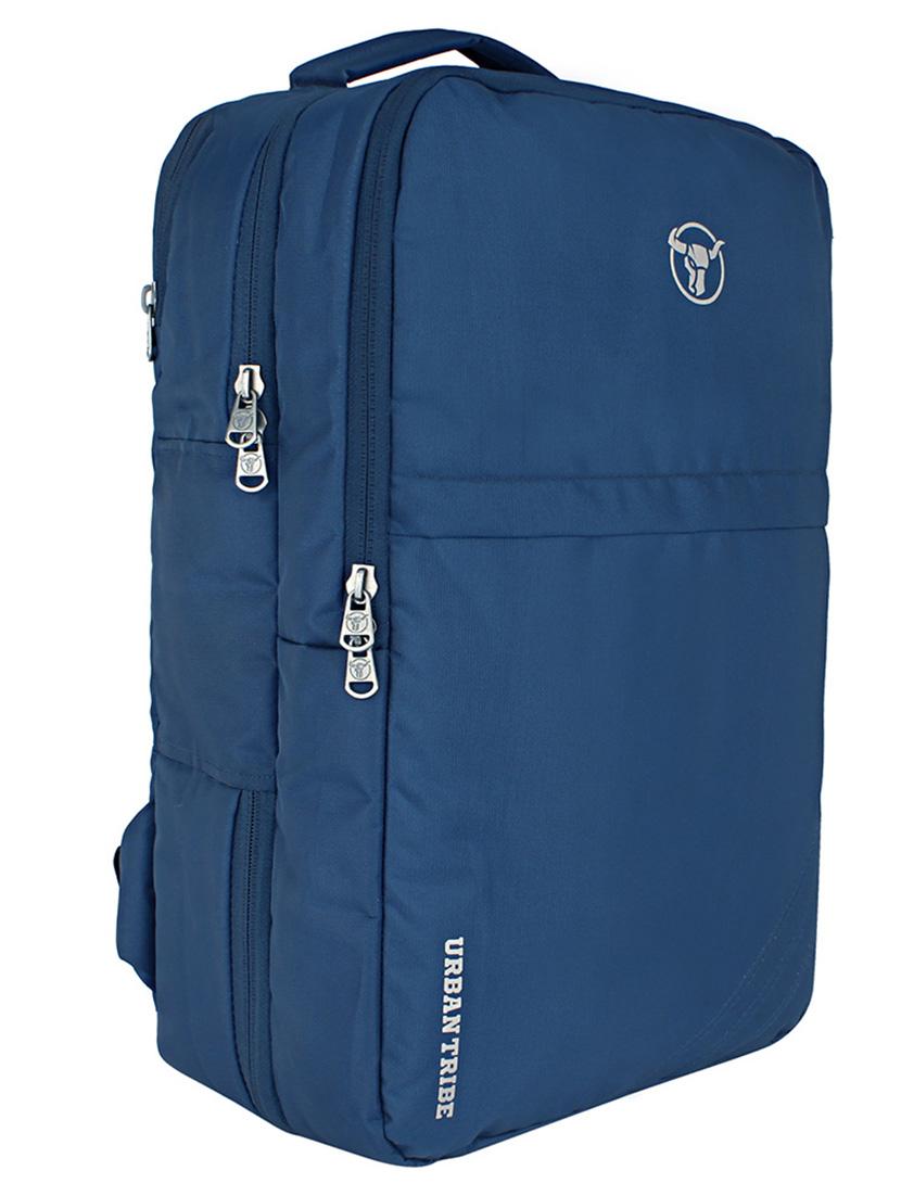 blue polyester laptop backpack - 16543447 - Standard Image - 3
