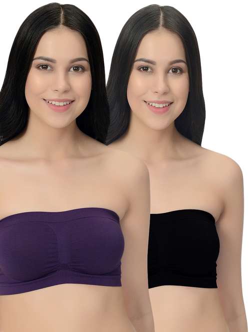 set of 2 solid tube bra  - 16544448 -  Standard Image - 0