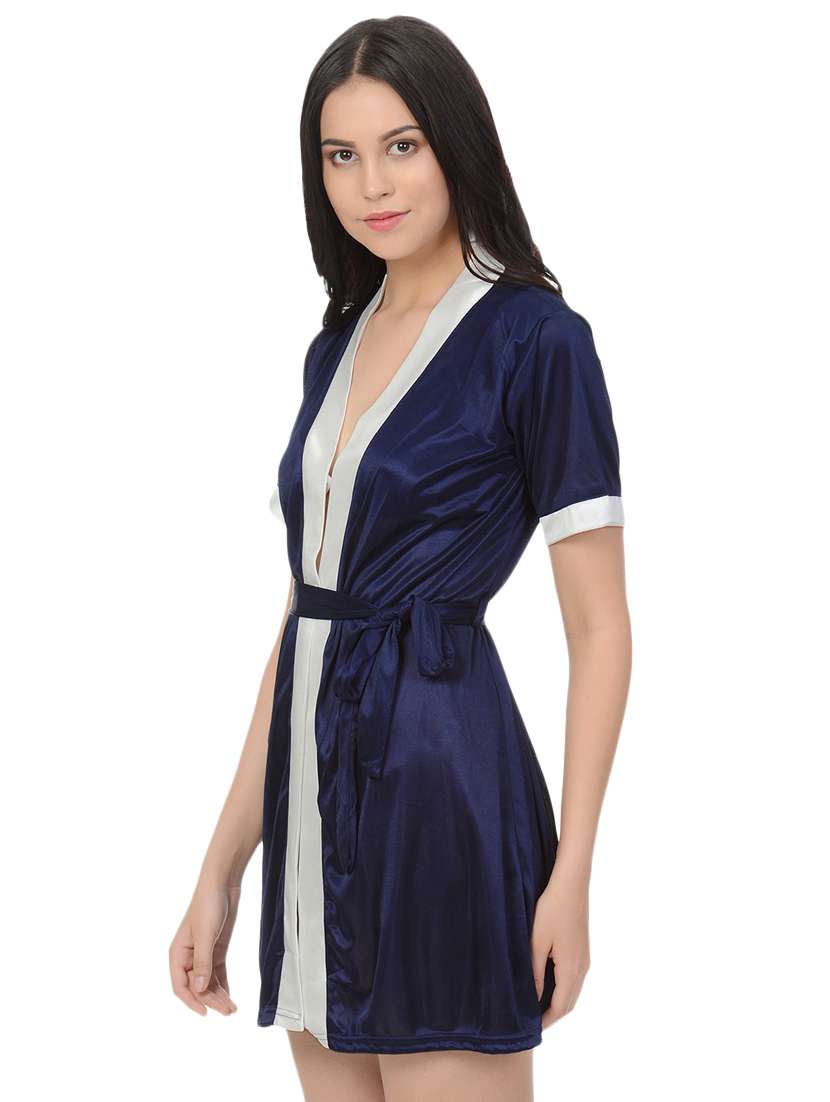 laced babydoll with robe set - 16544530 - Standard Image - 5