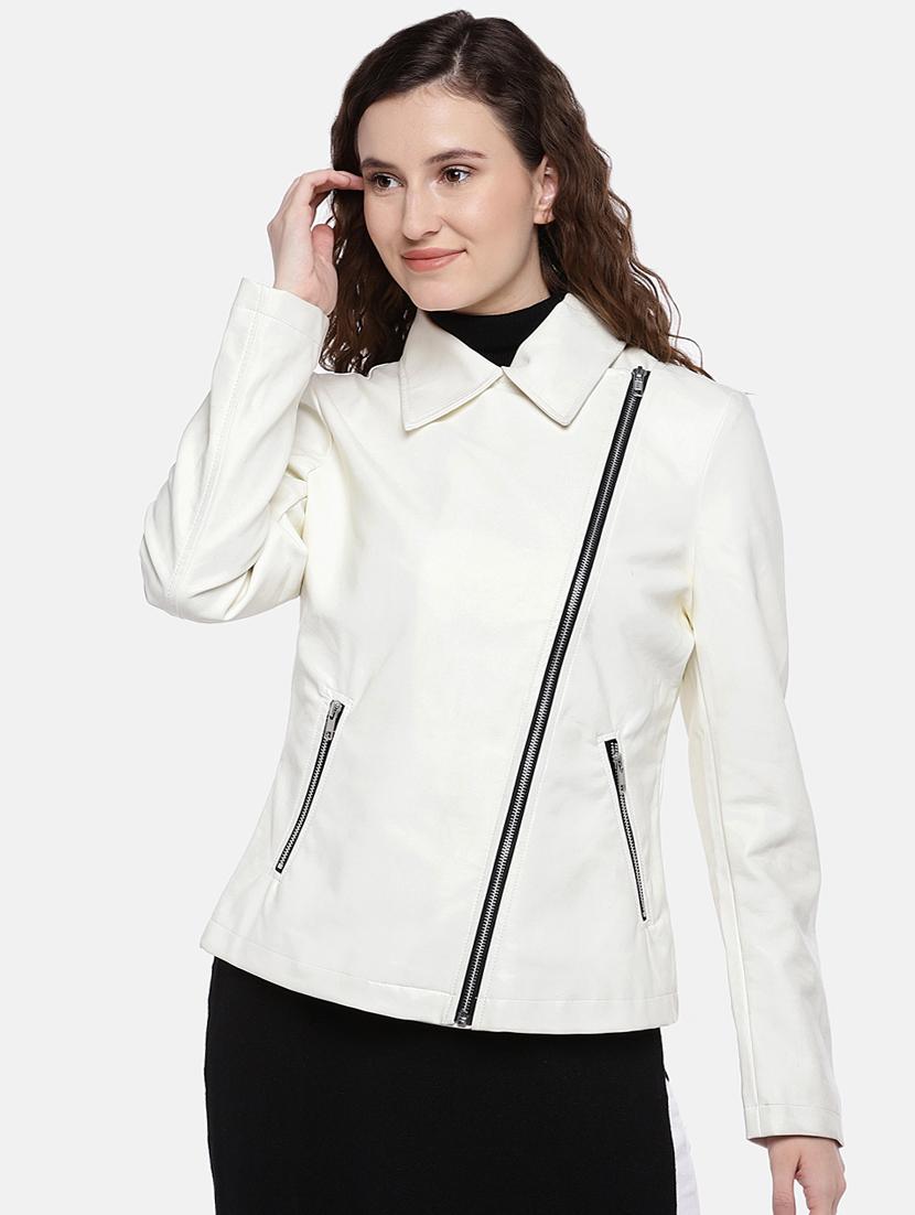 zipper detail asymmetric jacket - 16545152 - Zoom Image - 0