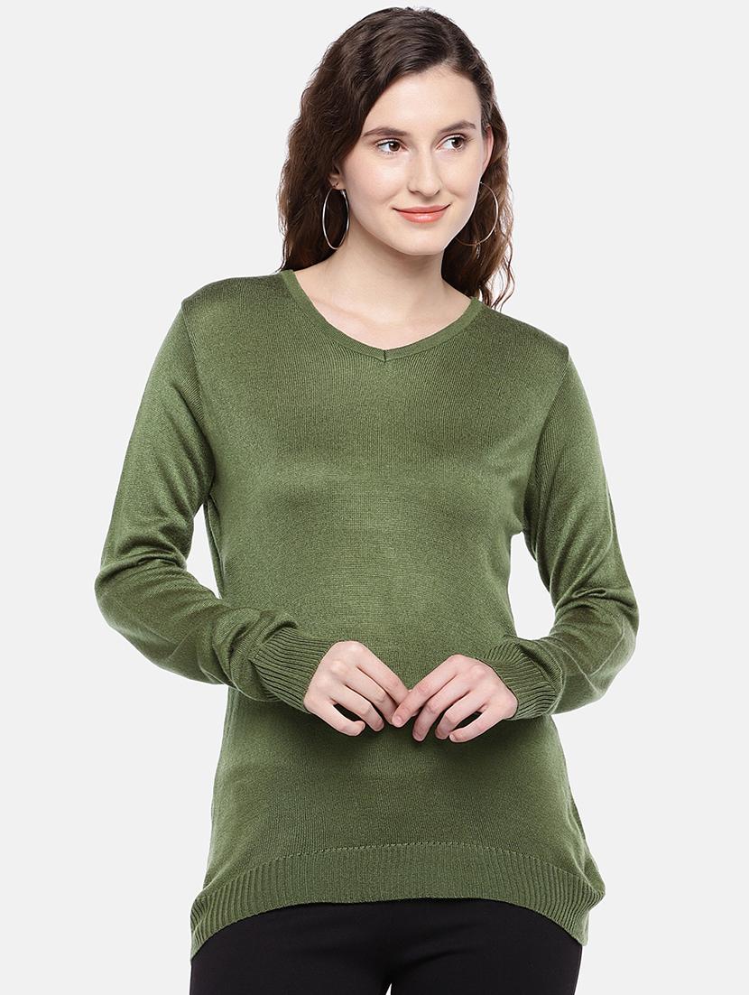 v neck long sleeved pullover - 16545346 -  Zoom Image - 0