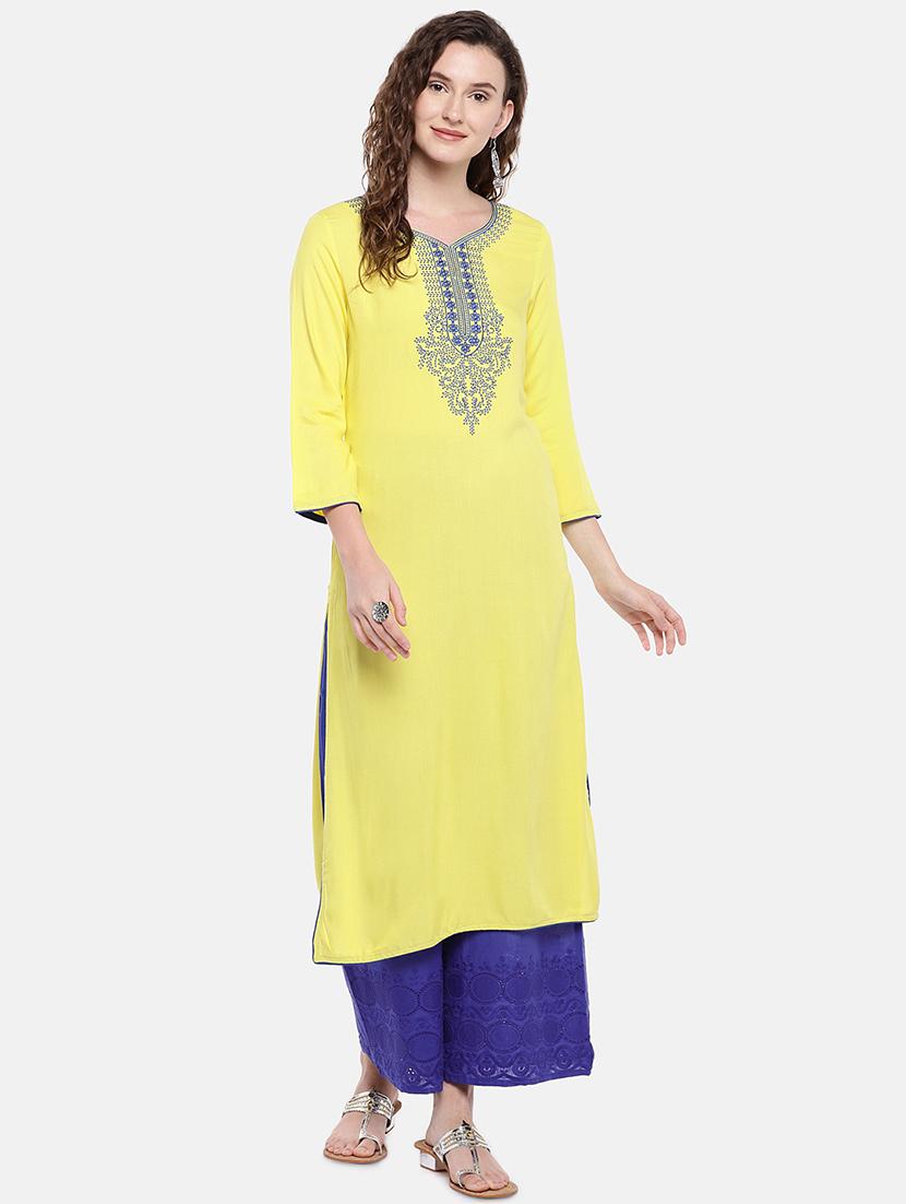 blue cotton palazzo - 16545389 - Standard Image - 3
