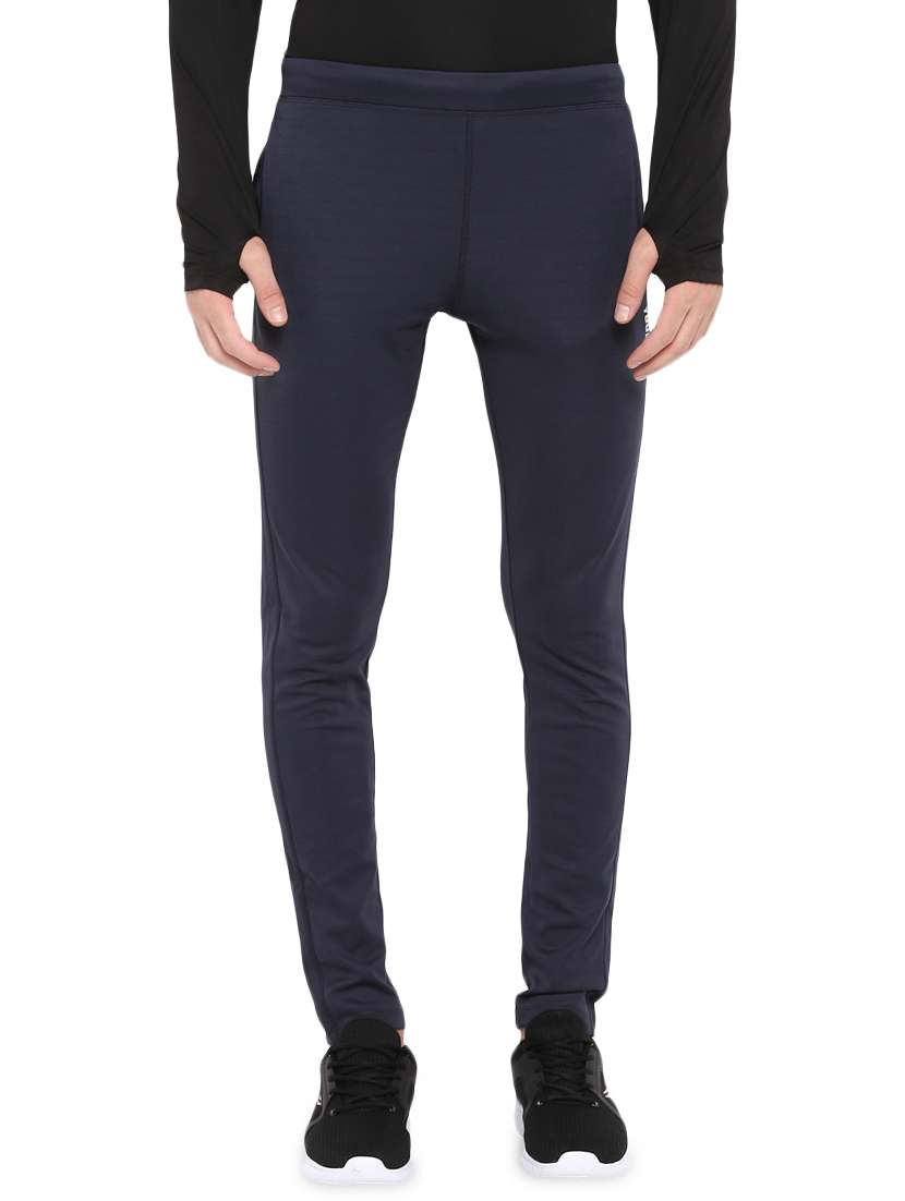 navy blue solid full length track pant - 16545979 - Zoom Image - 0