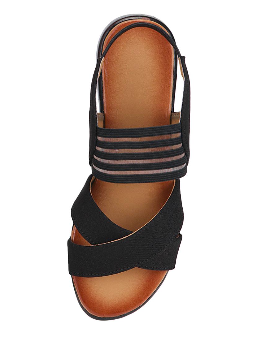 clouter hub black canvas back strap sandals - 16547347 - Standard Image - 3