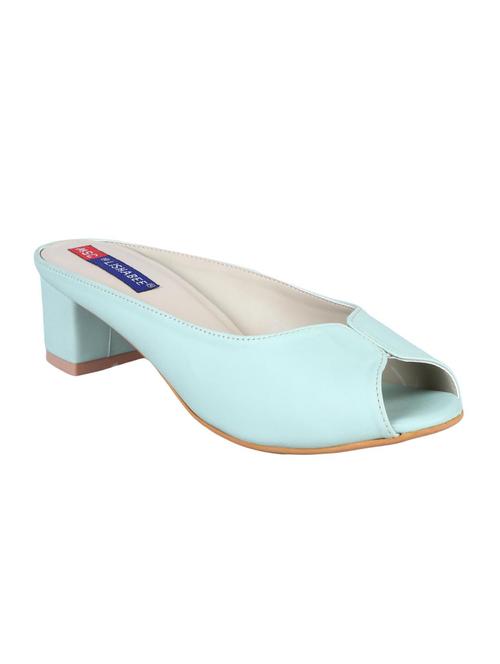 msc blue leatherette slip on sandals - 16548829 -  Standard Image - 0