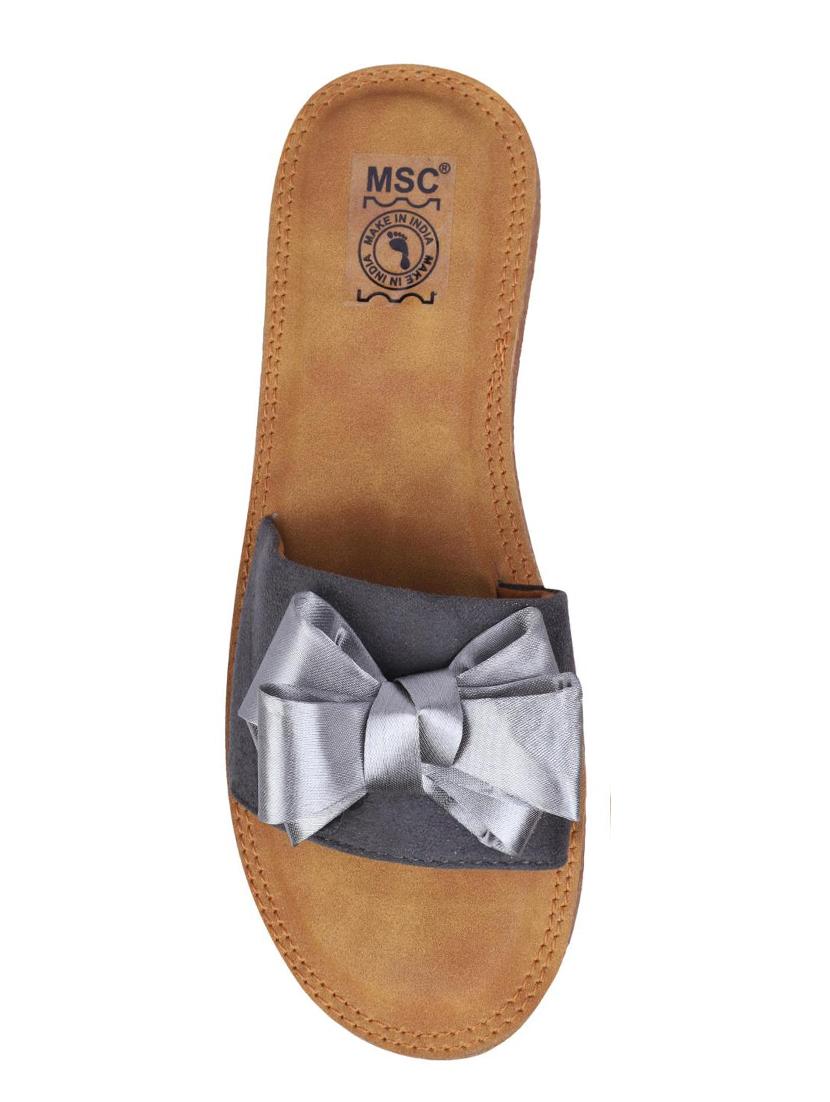 msc grey suede slip on sandals - 16548838 - Standard Image - 3