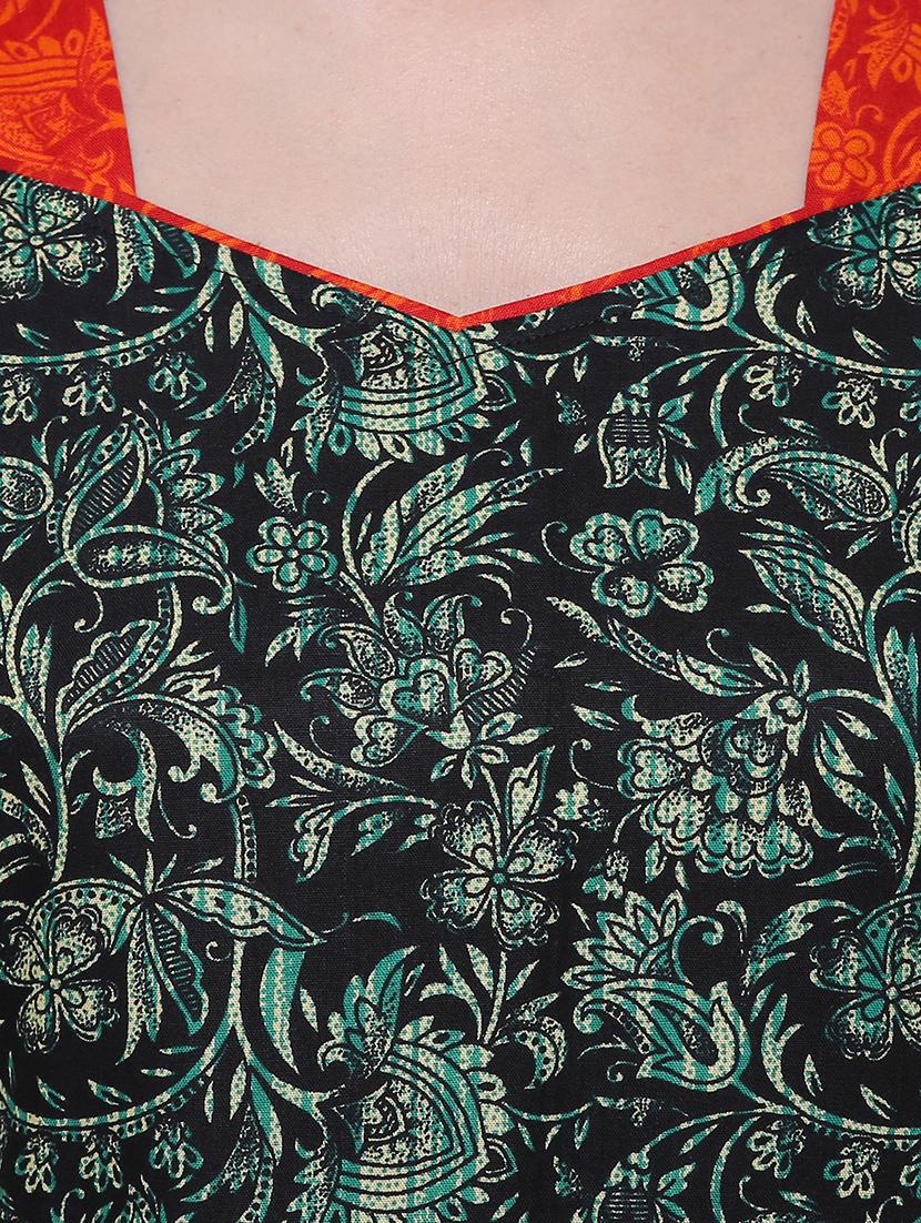 tie back printed nighty - 16550879 - Standard Image - 3