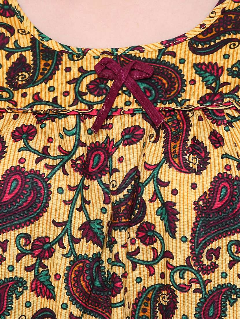 tie back paisley nighty  - 16550890 -  Standard Image - 3