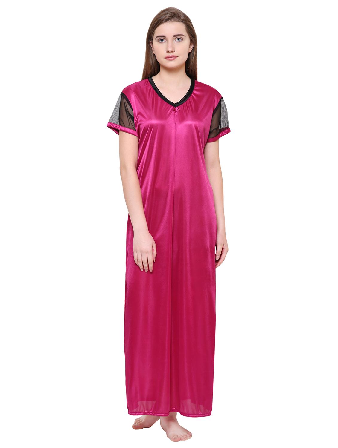 tie back contrast detail nighty - 16550922 - Zoom Image - 0