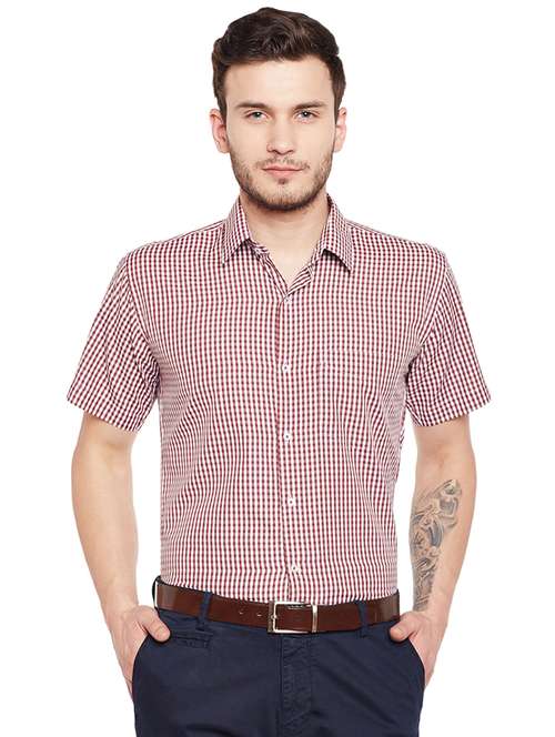 red checkered formal shirt - 16552860 -  Standard Image - 0