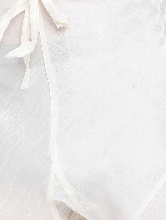 red silk blend kurta pyjama set - 16552960 -  Standard Image - 3