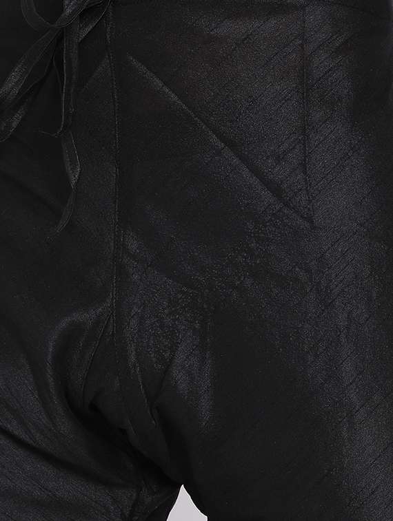 red dupion kurta pyjama set - 16553009 -  Standard Image - 3