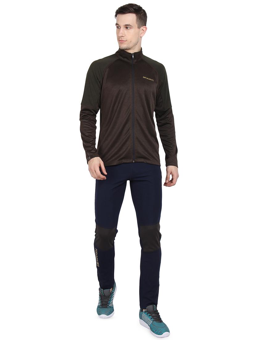 brown solid casual jacket - 16555394 - Standard Image - 3